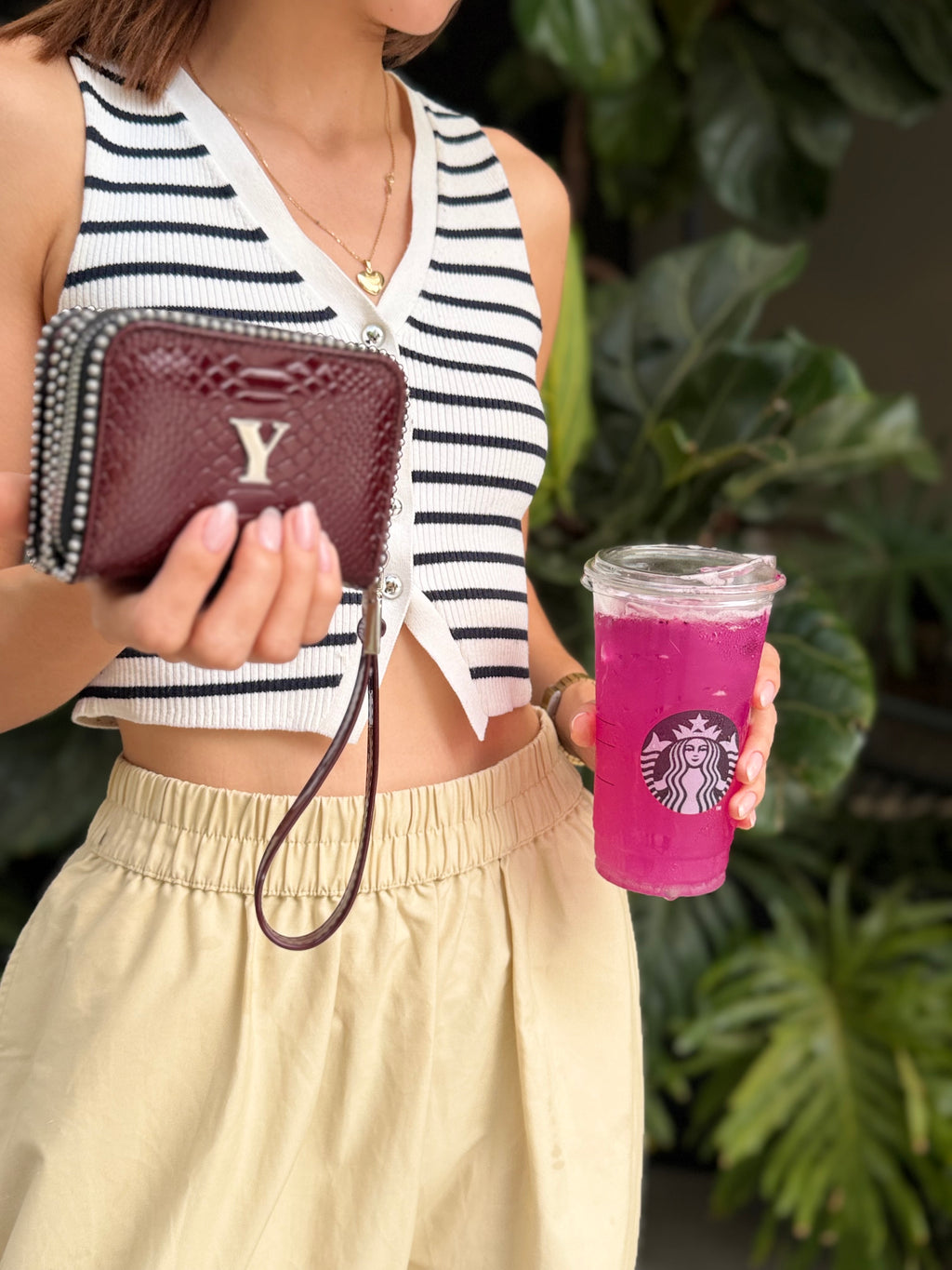 Doble pocket - burgundy charol