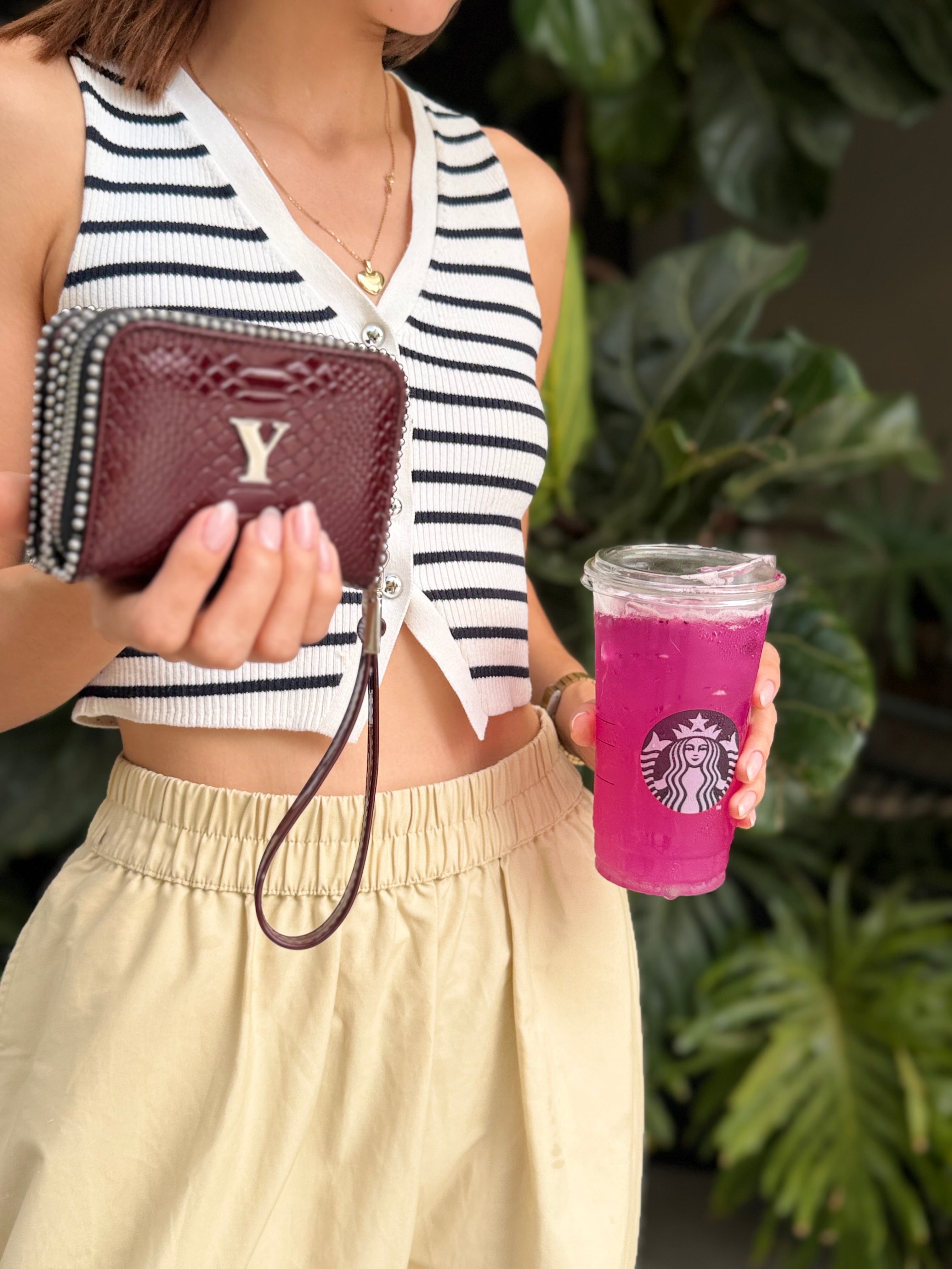 Doble pocket - burgundy charol