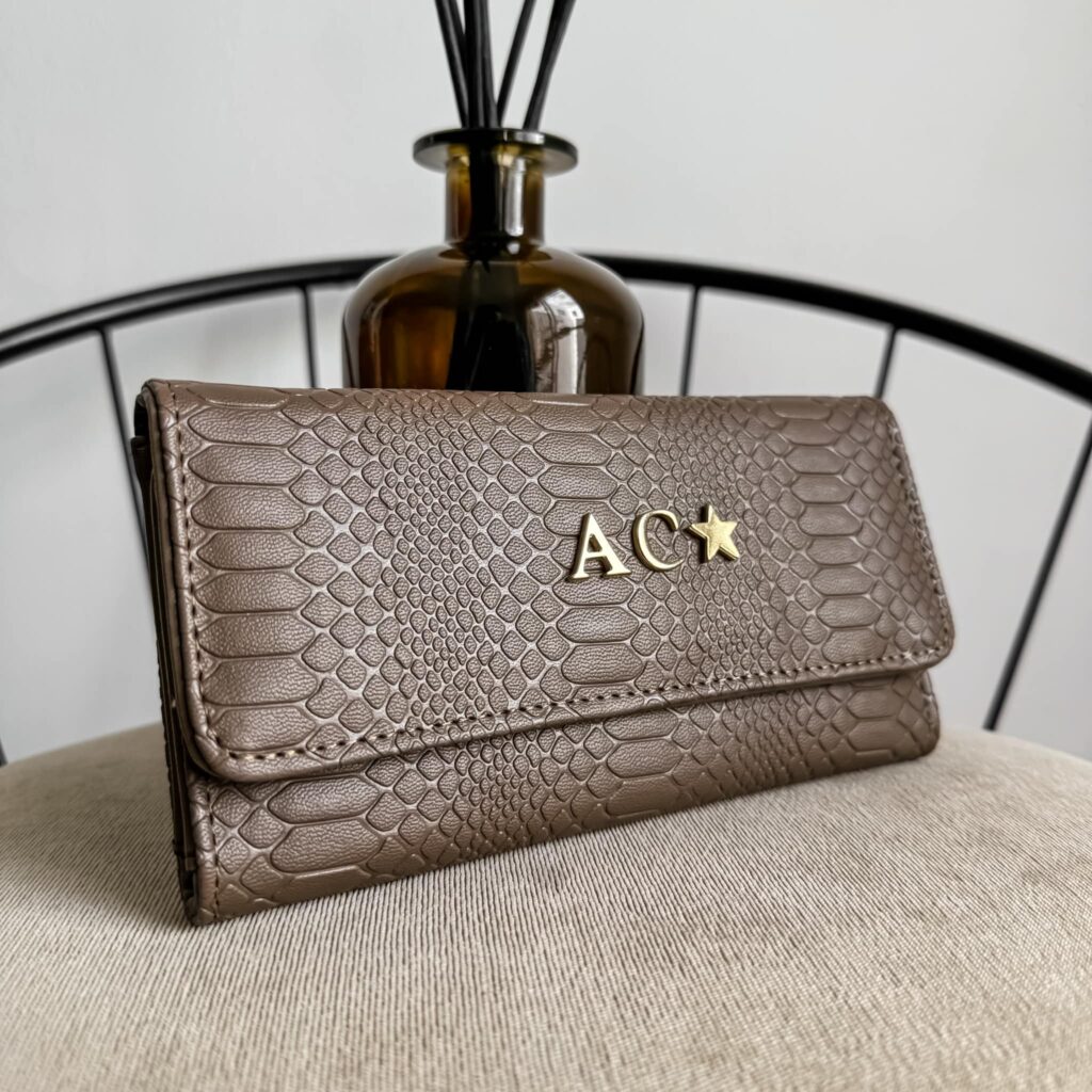 Cartera N Grande Pitón Topo