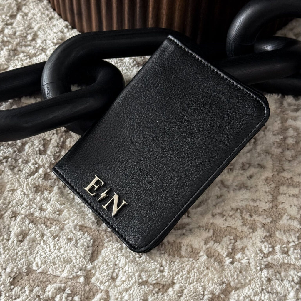 Porta Pasaporte Personal Curve Man Negro