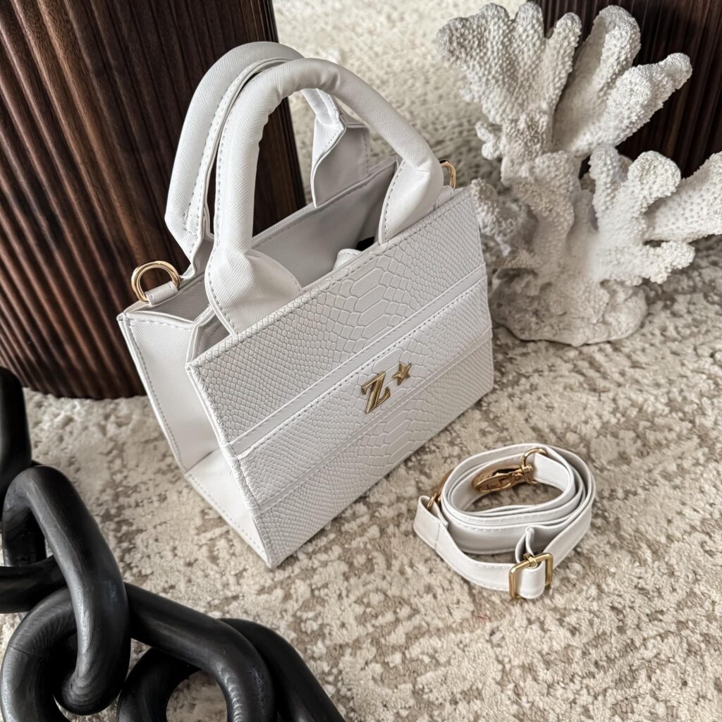 Tote RG Mini Pitón Blanco