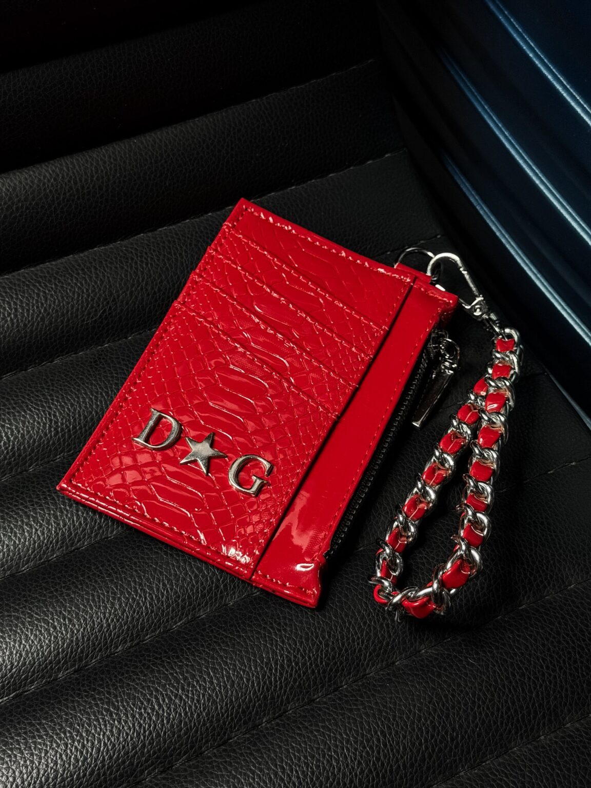 Helios Wrap Holder Charol Pitón Blood
