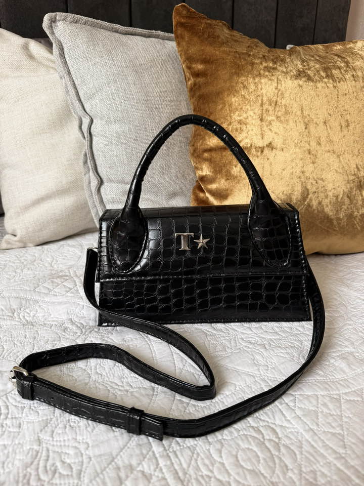 Dione Long Coco Negro Herraje Plata