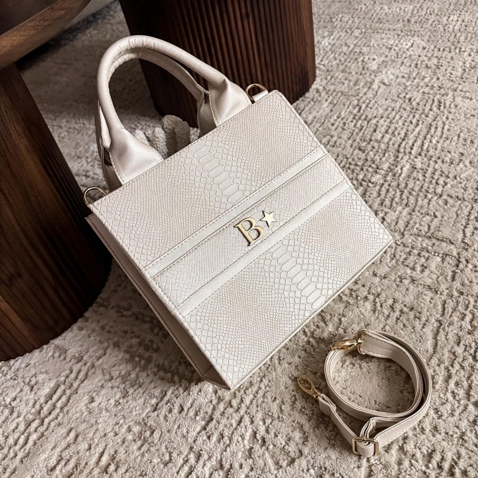 Tote RG Mediana Pitón Perla