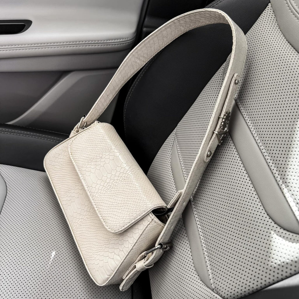 Agnes Pitón Crema + Herraje Plata