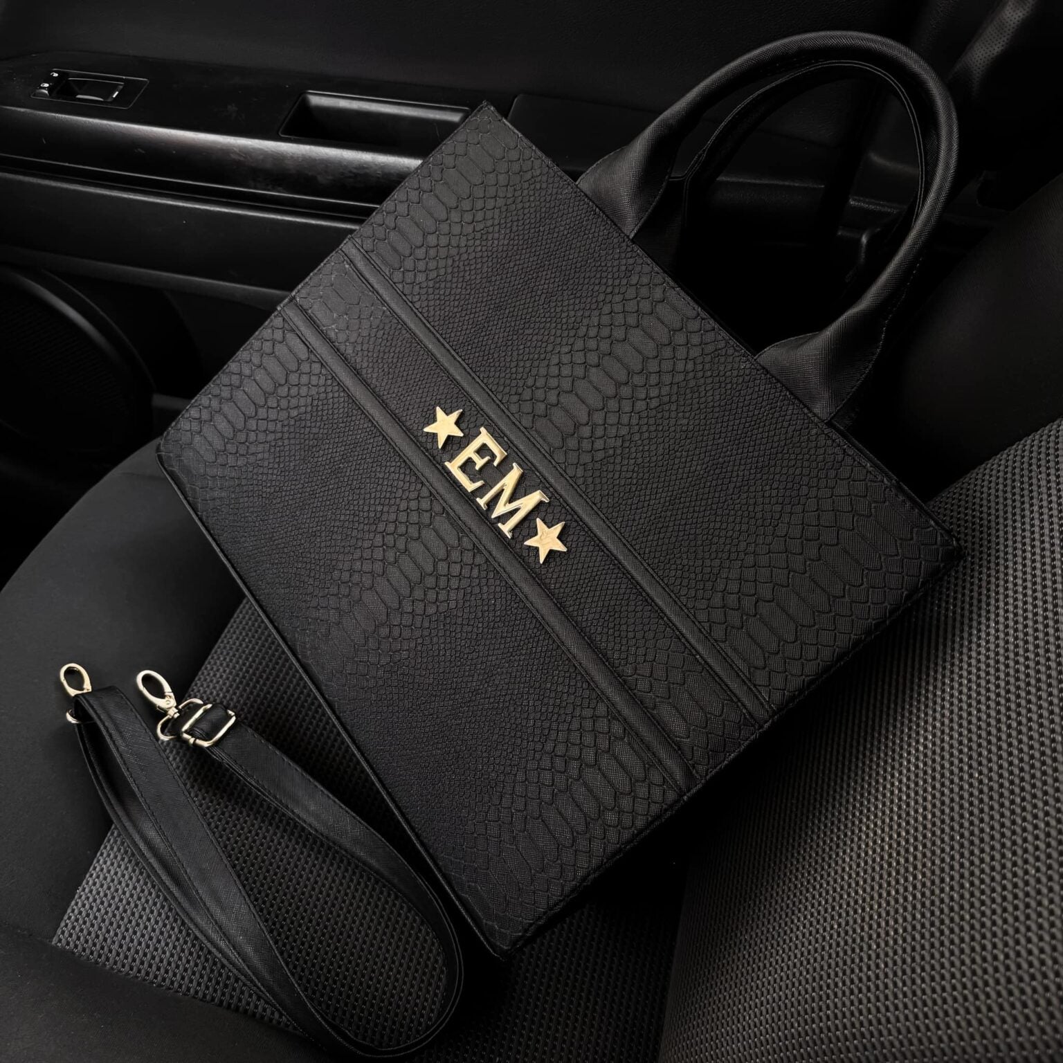 Tote RG Grande Pitón Negro