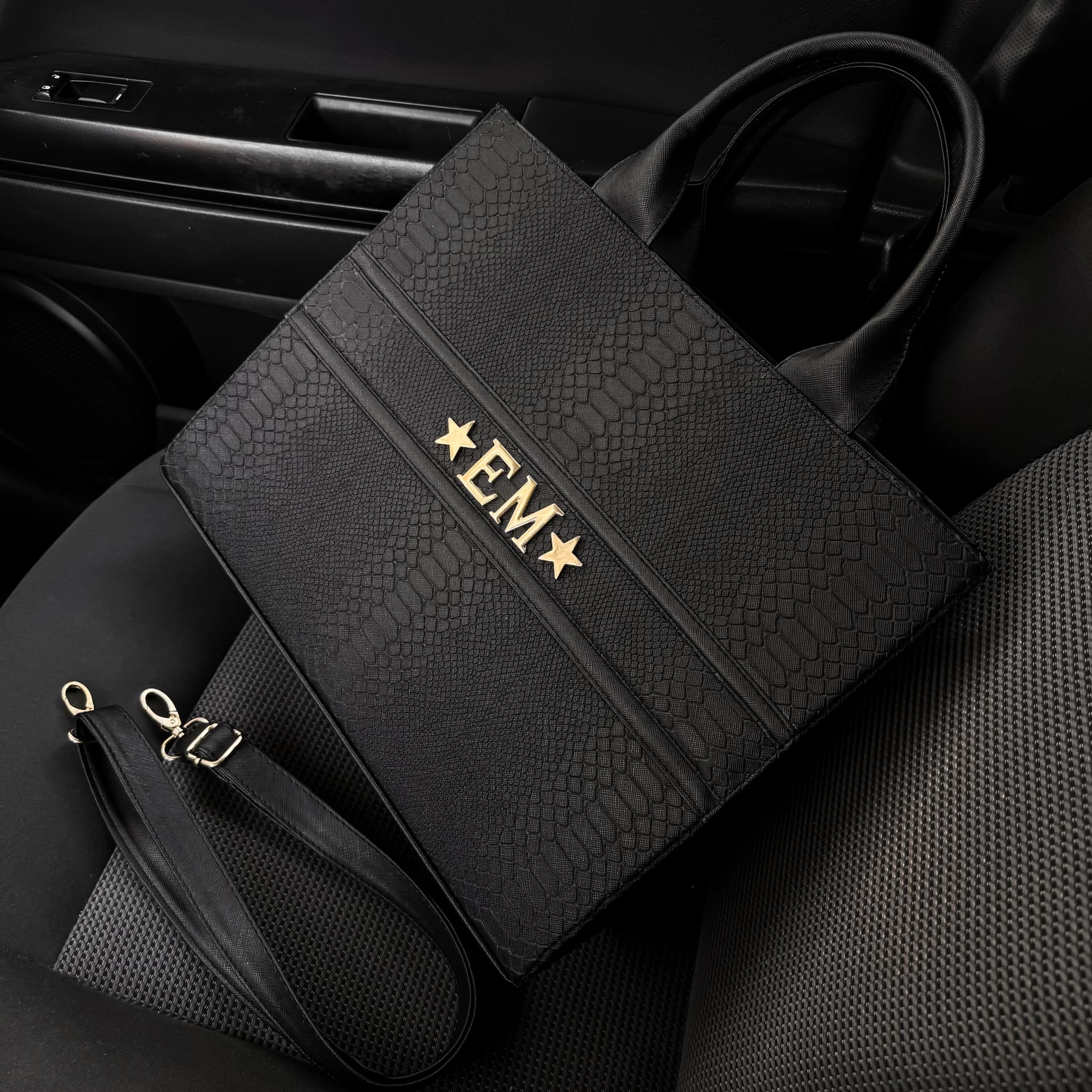 Tote RG Grande Pitón Negro