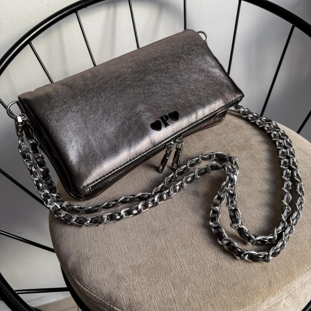 Amora Bag Inox Herrajes Plata