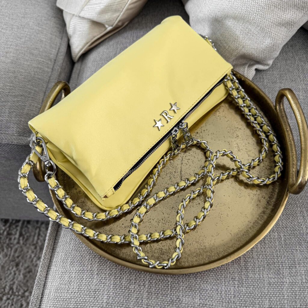 Amora Bag Butter Cream Herrajes Plata
