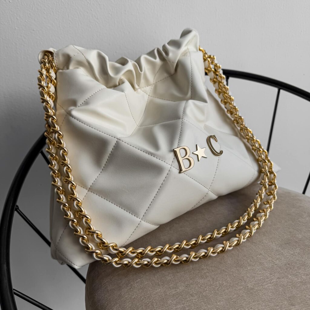 Coco Bag Cadena Oro Color Milk