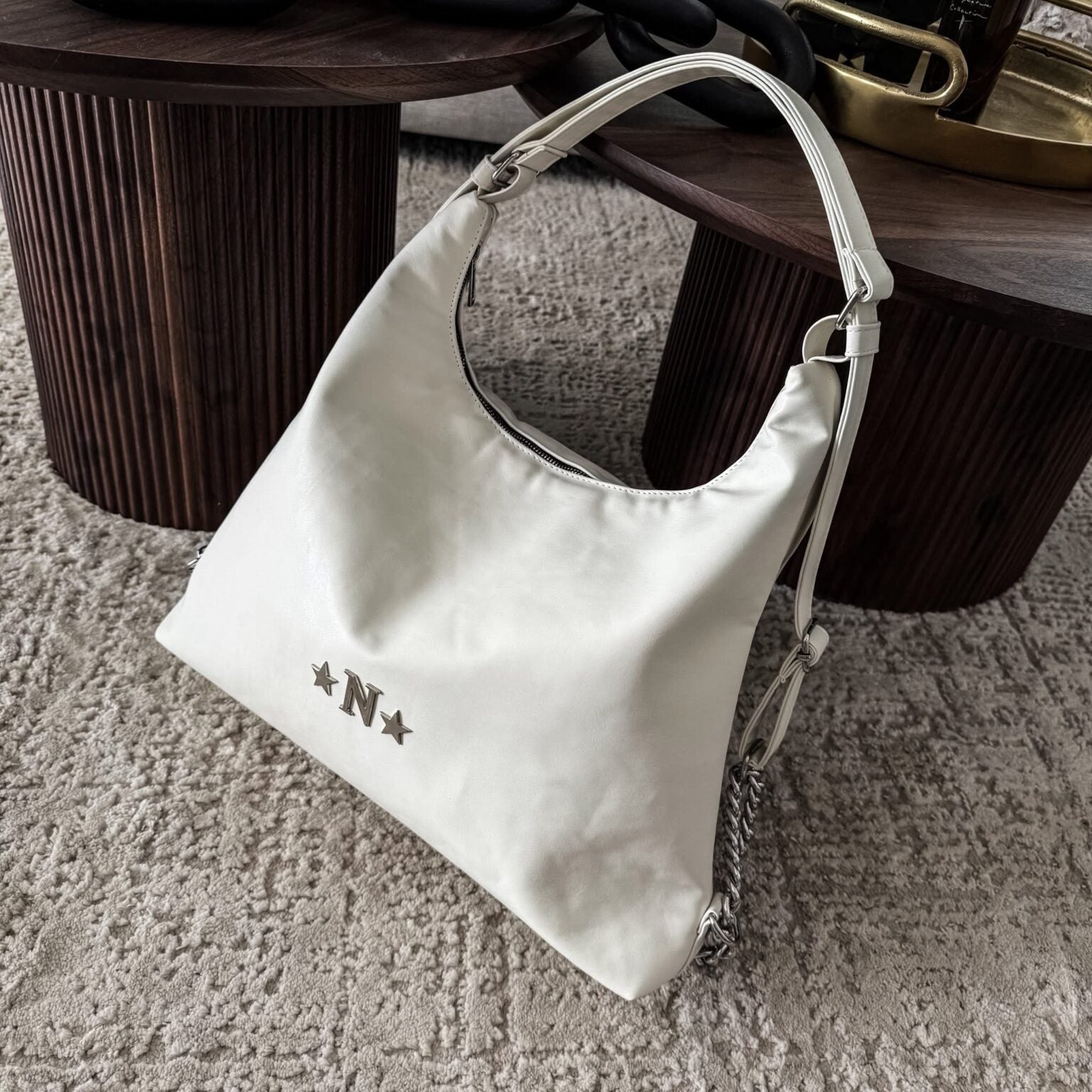 Bolsa-mochila 2 en 1 tessa COLOR BLANCO