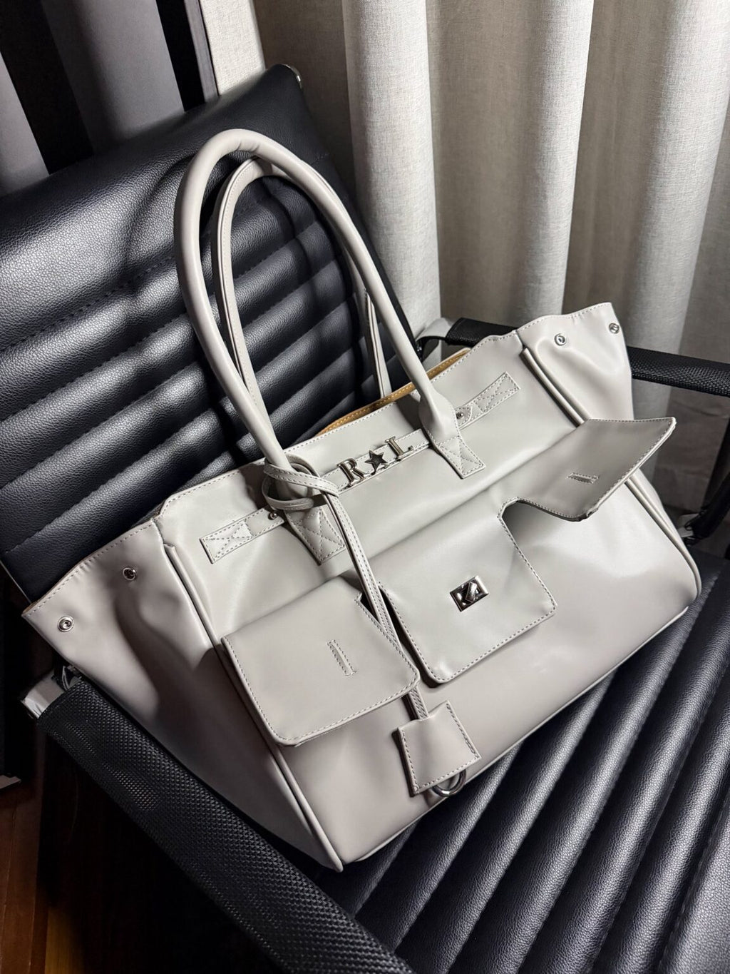 Élite Tote + Cierre – Cemento