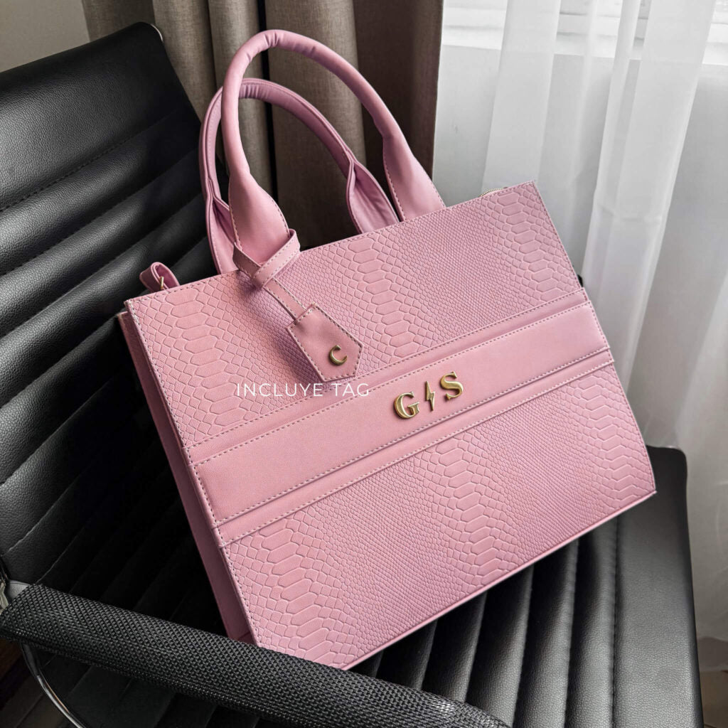Premium Tote Rosa Paraíso (Tag Incluido)
