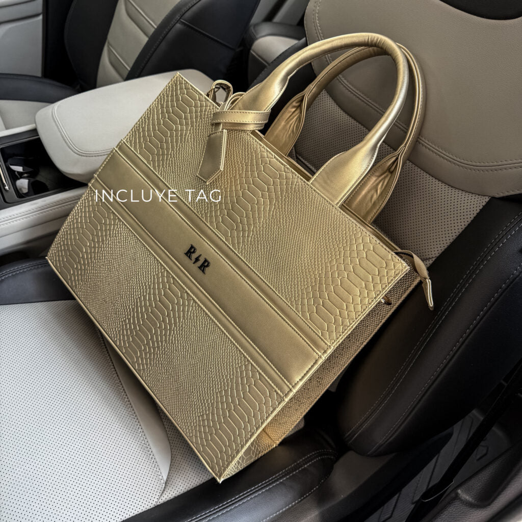 Premium Tote Soft Gold (Tag Incluido)