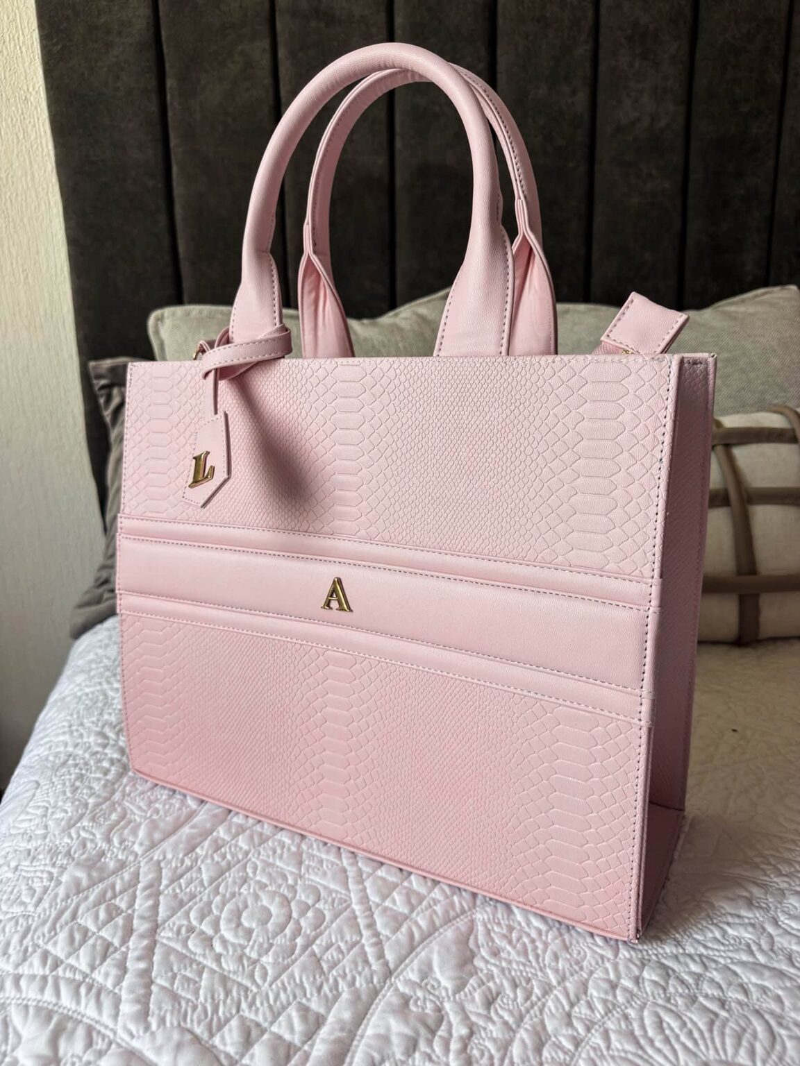 Premium GRANDE Tote Rosa Pétalo (Tag Incluido)