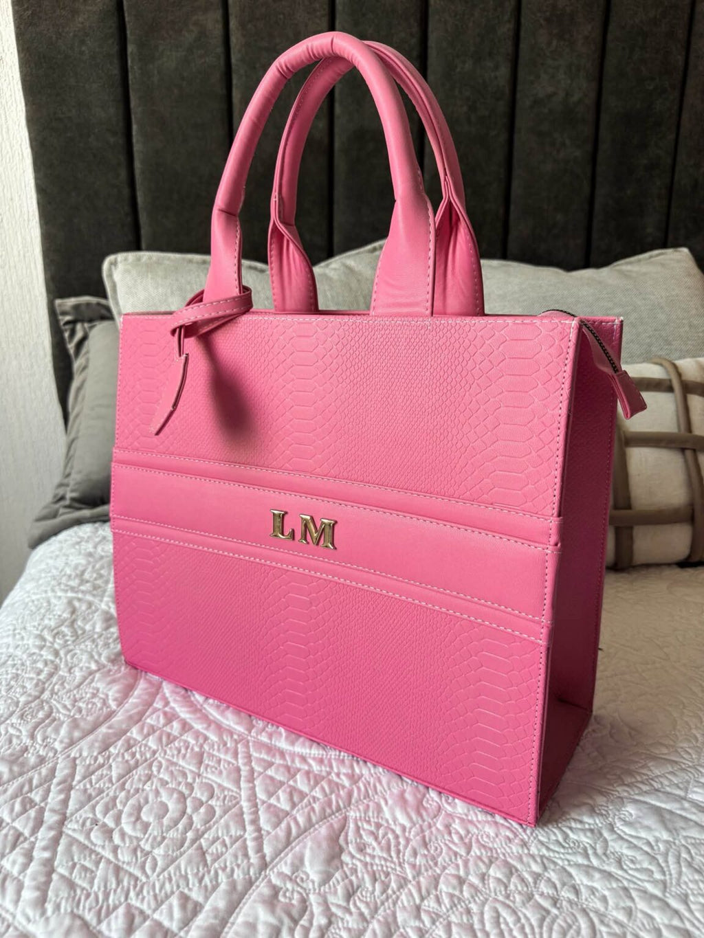 Premium GRANDE Tote Rosa Pop (Tag Incluido)