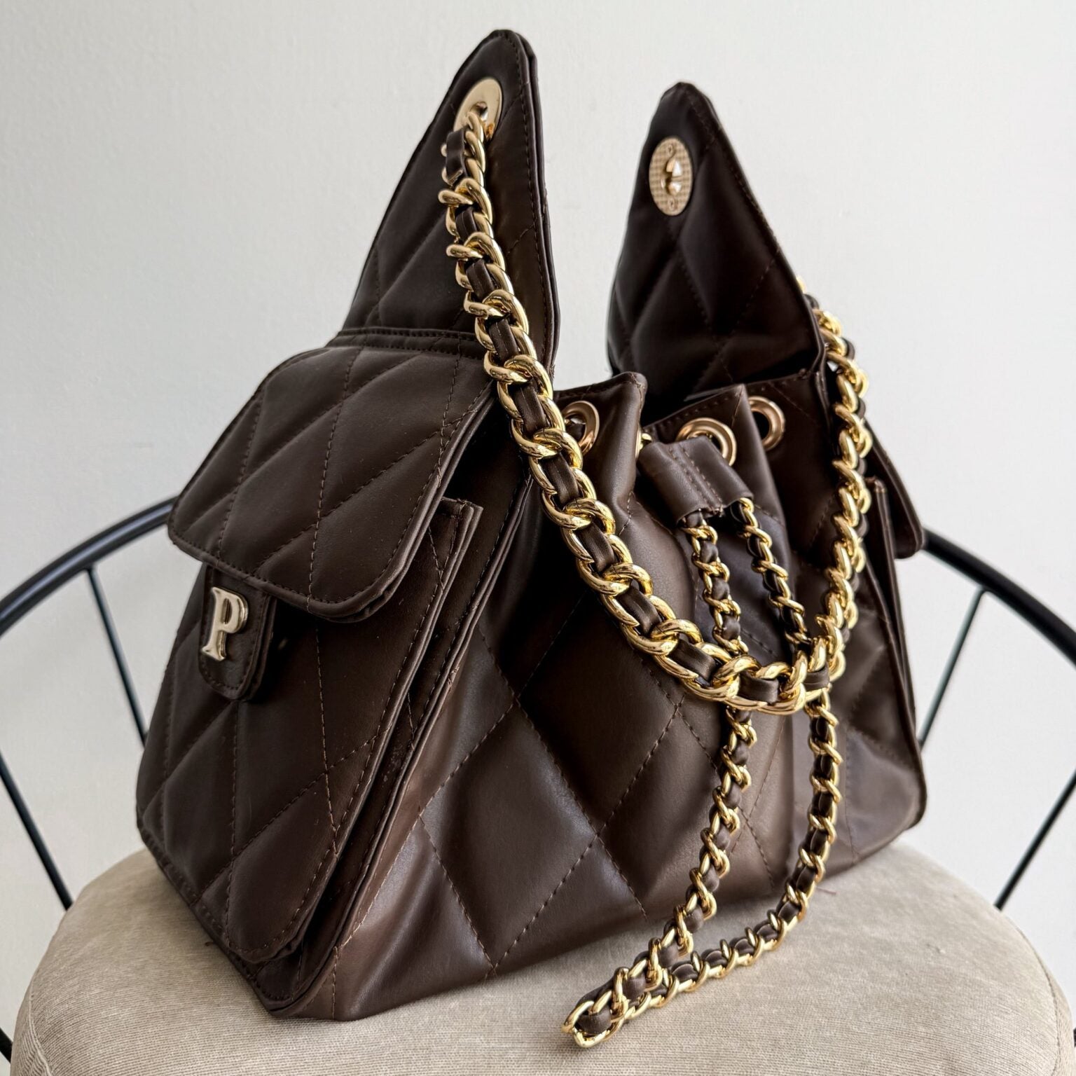 Soho 25 Small Chocolate Herraje Oro