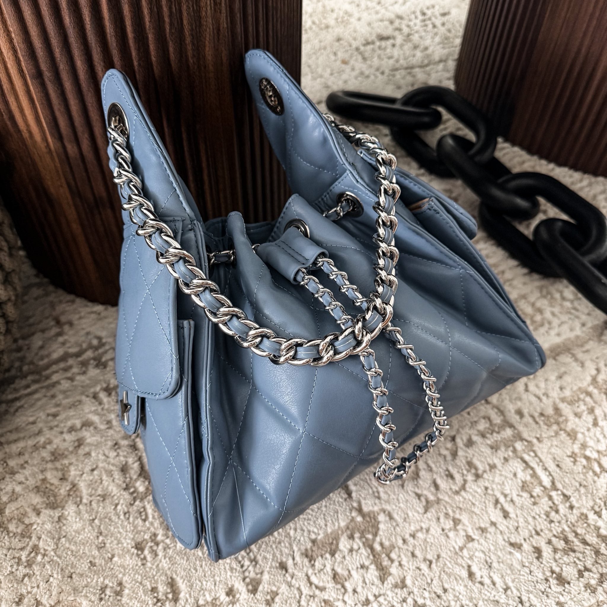 Soho 25 Small Blue Jeans Herraje Plata