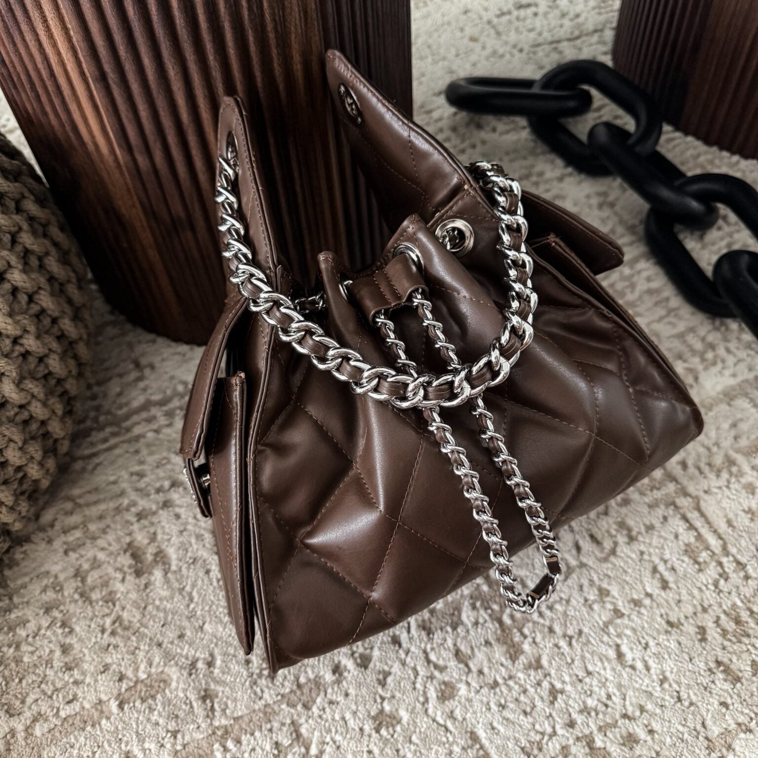 coco 25 Small Chocolate Herraje Plata
