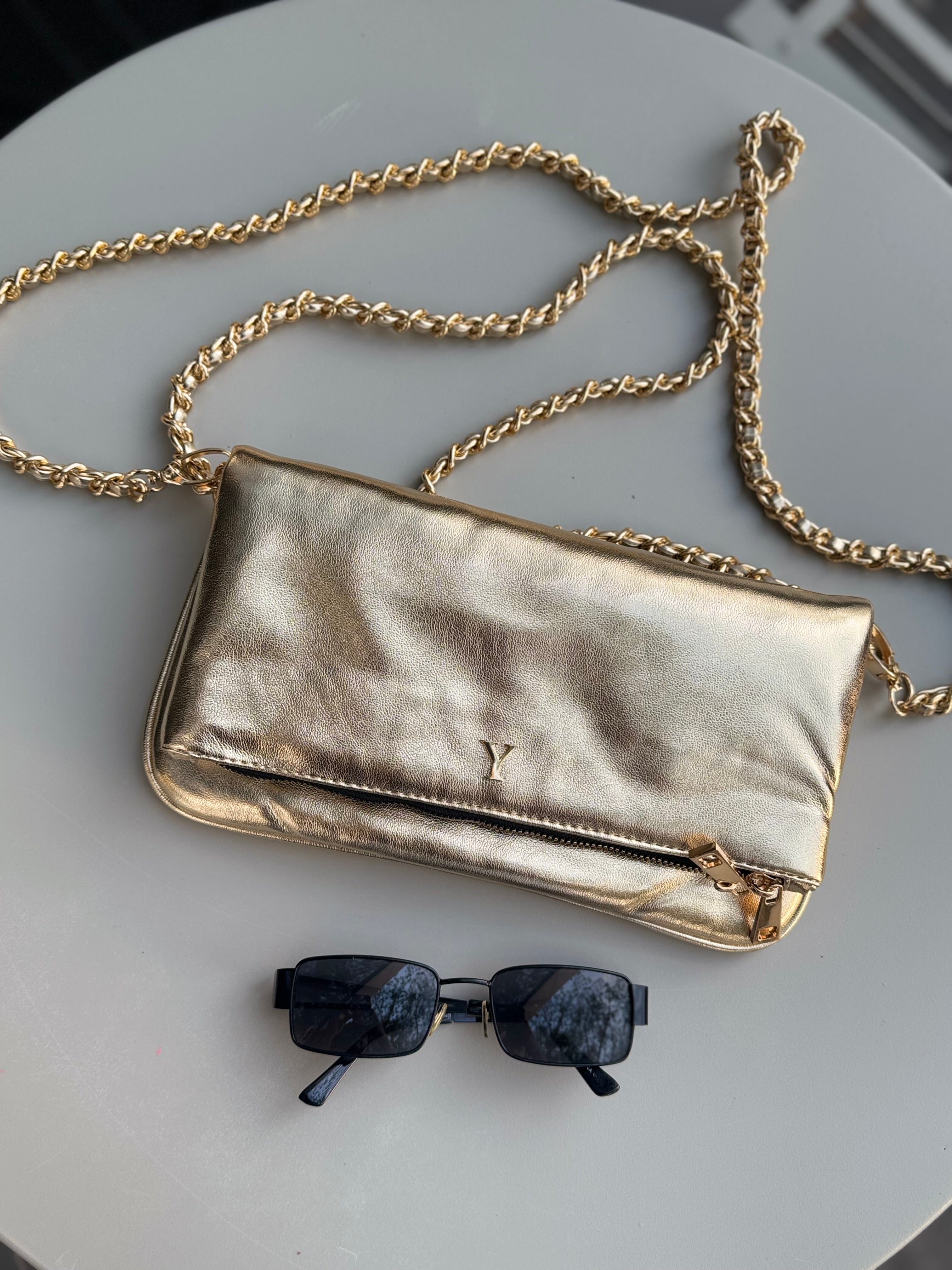 Amora bag gold herraje dorado