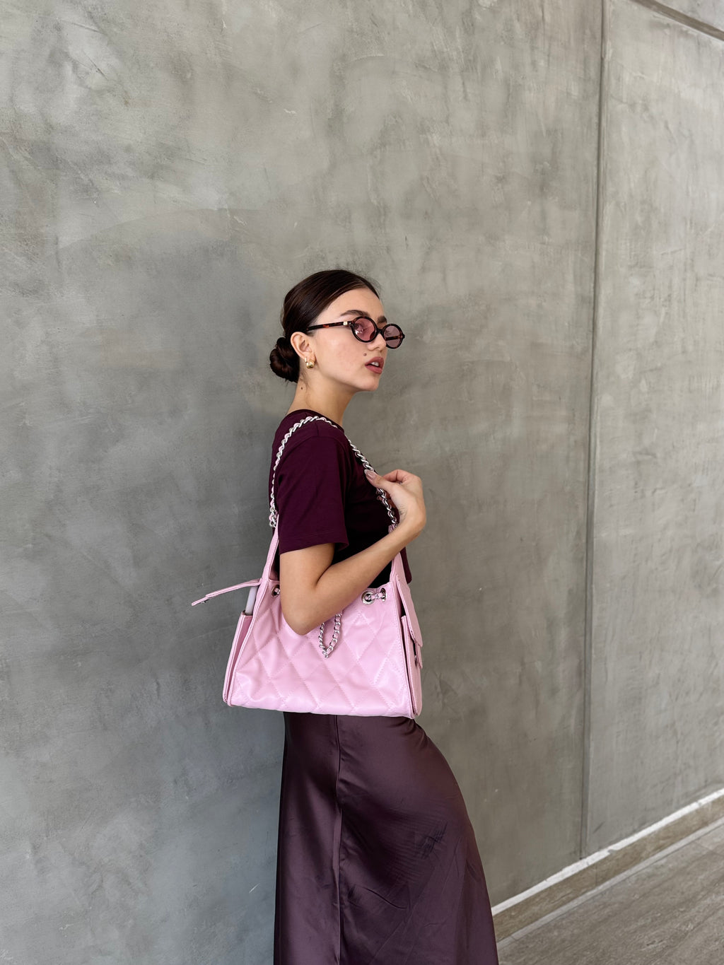 Soho 25 Small Rosa Paraiso Herraje Plata