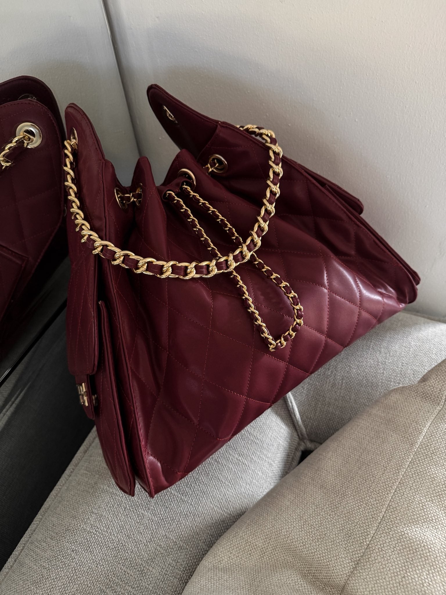 COCO 25 XLBurgundy Herraje Oro
