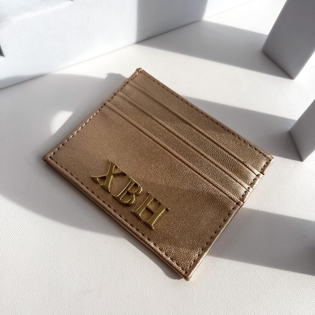 Tarjetero Metálico Rose Gold