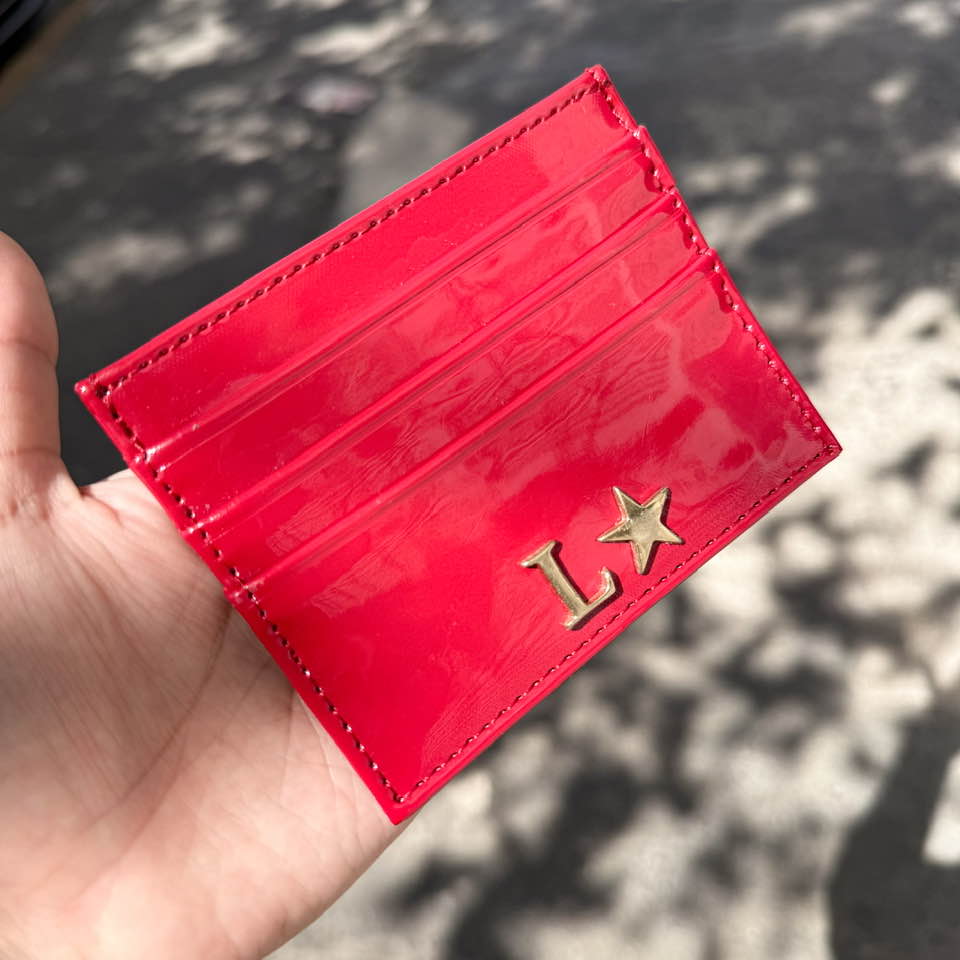 Tarjetero Charol ROJO