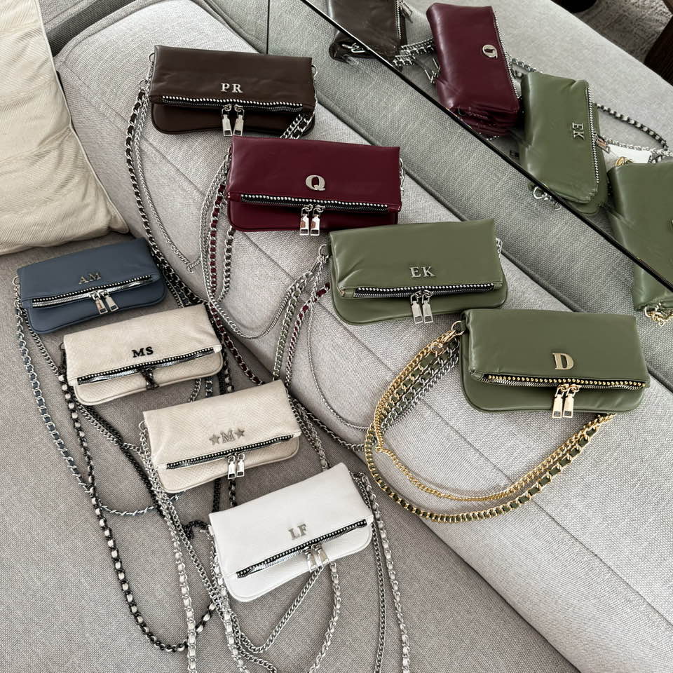 Amora Mini Bag Blue Jeans Herrajes Plata + Filo De puntos