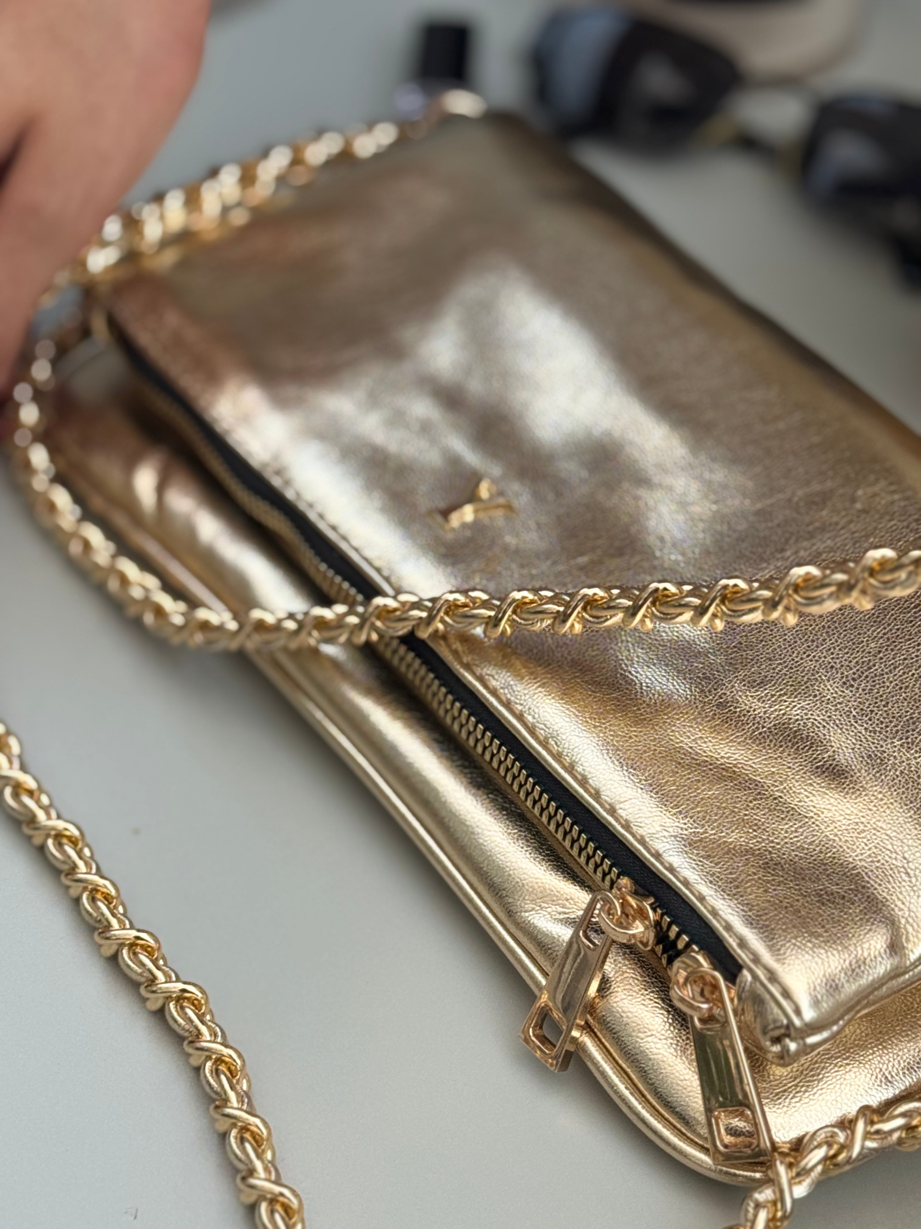 Amora bag gold herraje dorado