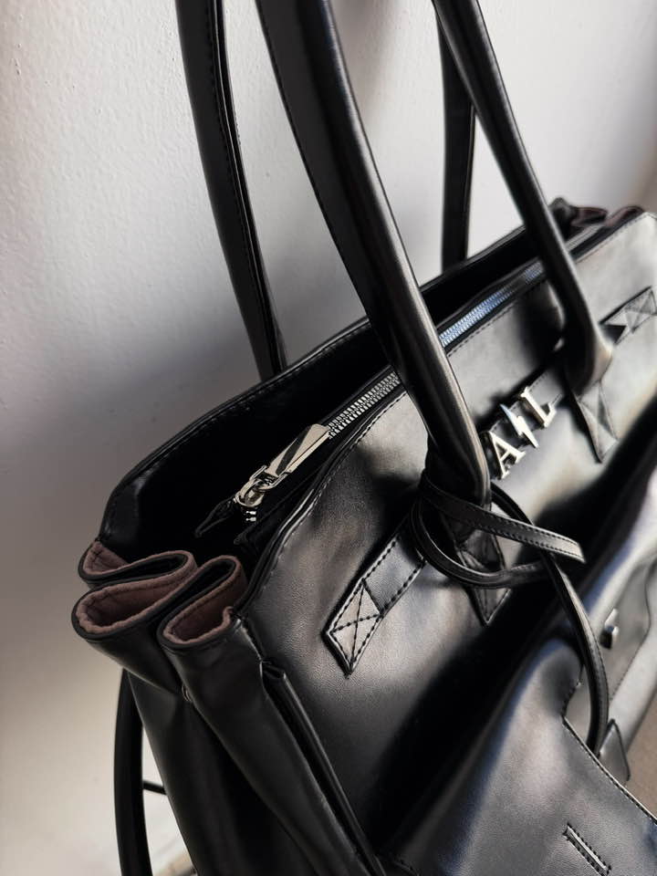 Élite Tote + Cierre – Cemento