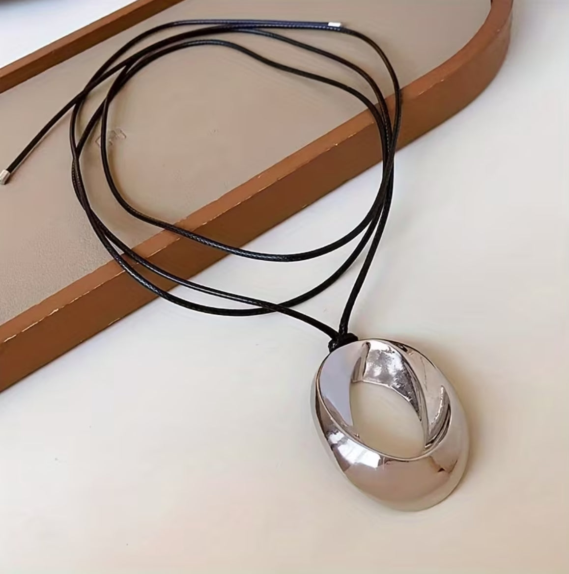 Collar con colgante plata