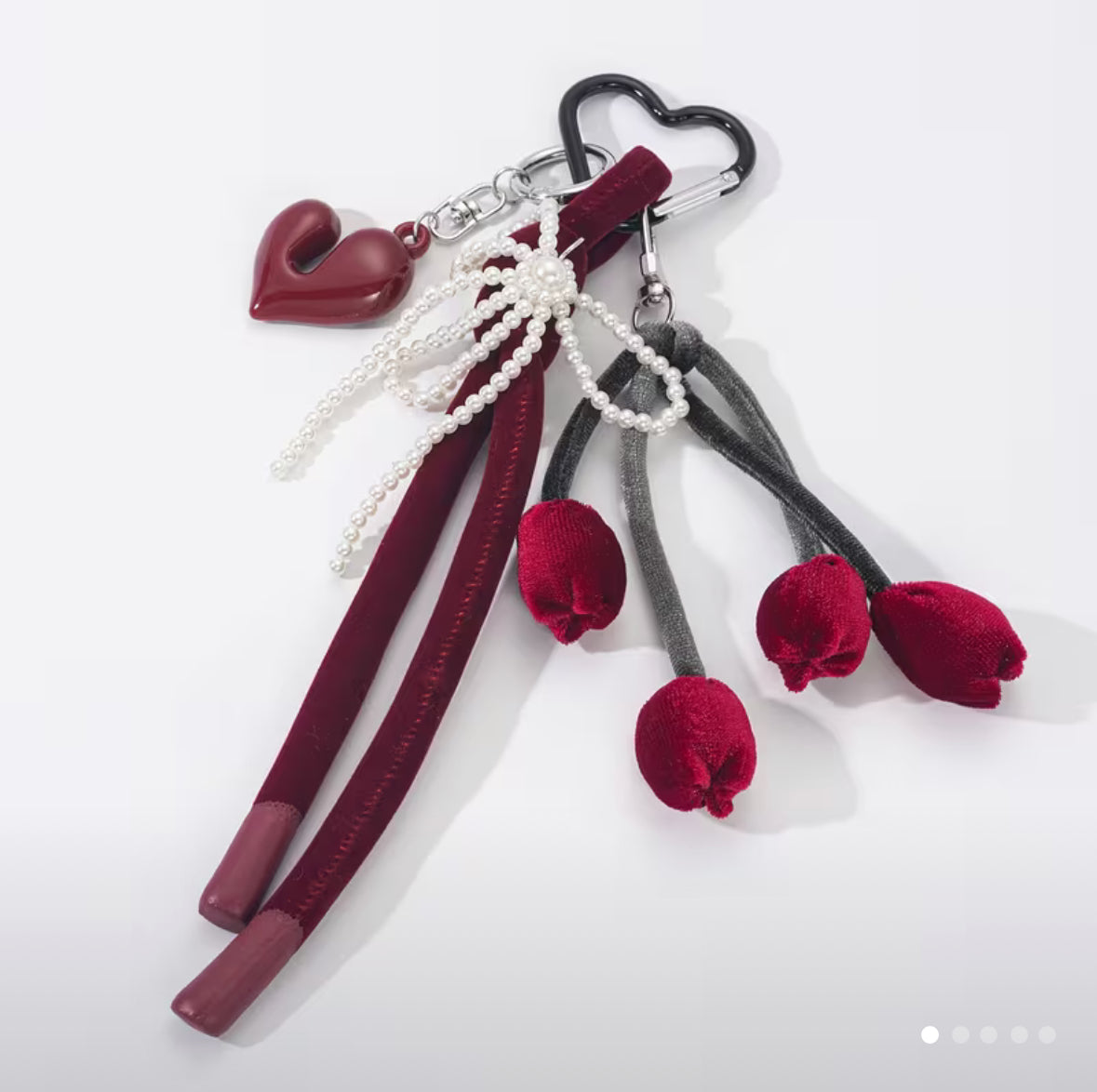 Charms para bolso tulipán