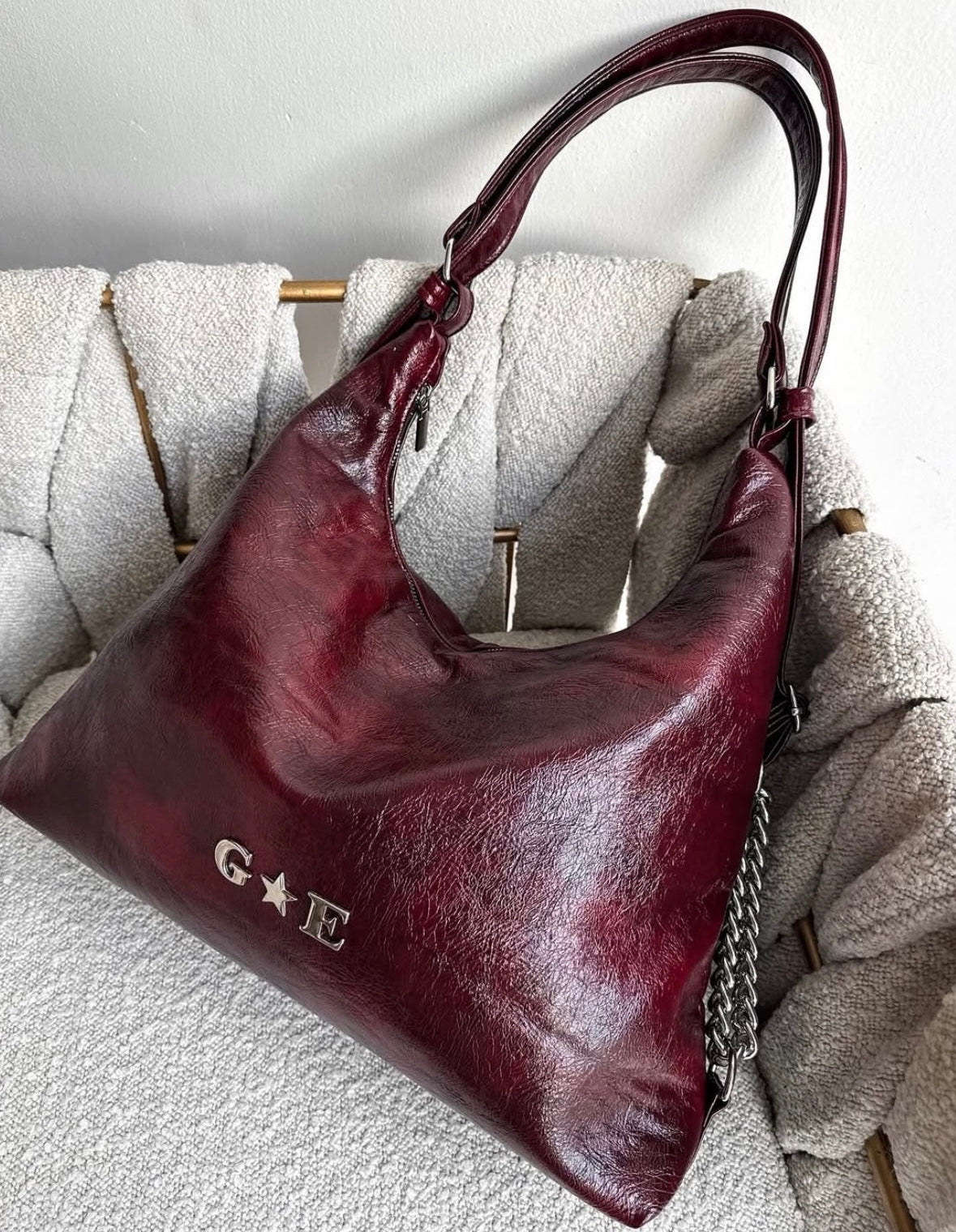 Bolsa-mochila 2 en 1 tessa COLOR burgundy