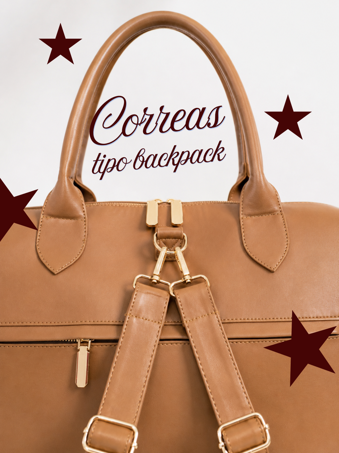 Pañalera Baby Bag Pitón Avellana Herraje Oro