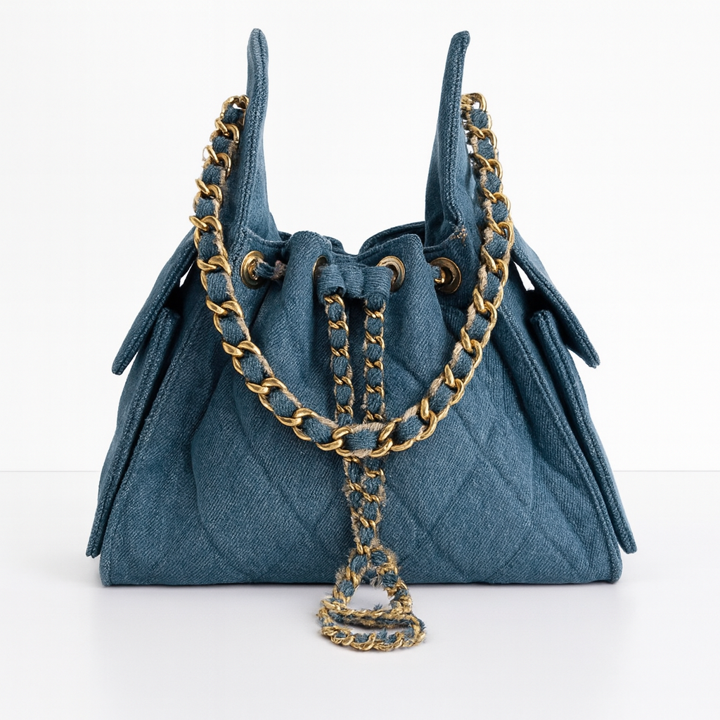 Soho 25 Small Denim Ripped Herraje Oro