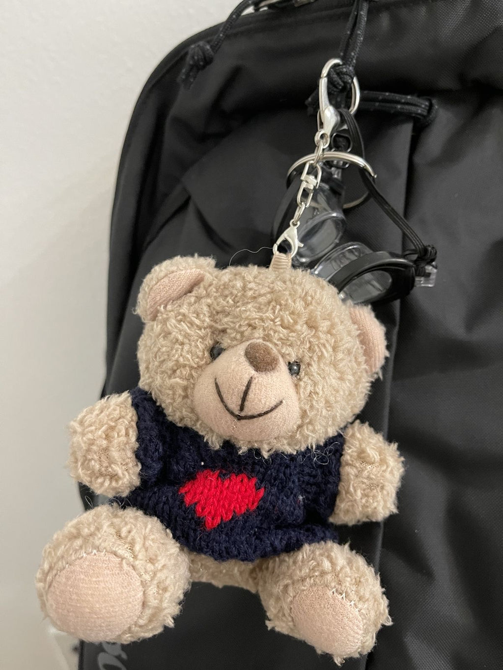 Charms osito con lentes-azul