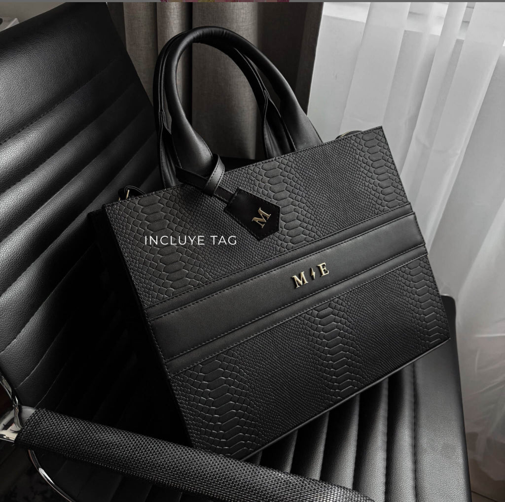 Premium Tote Negro (Tag Incluido)