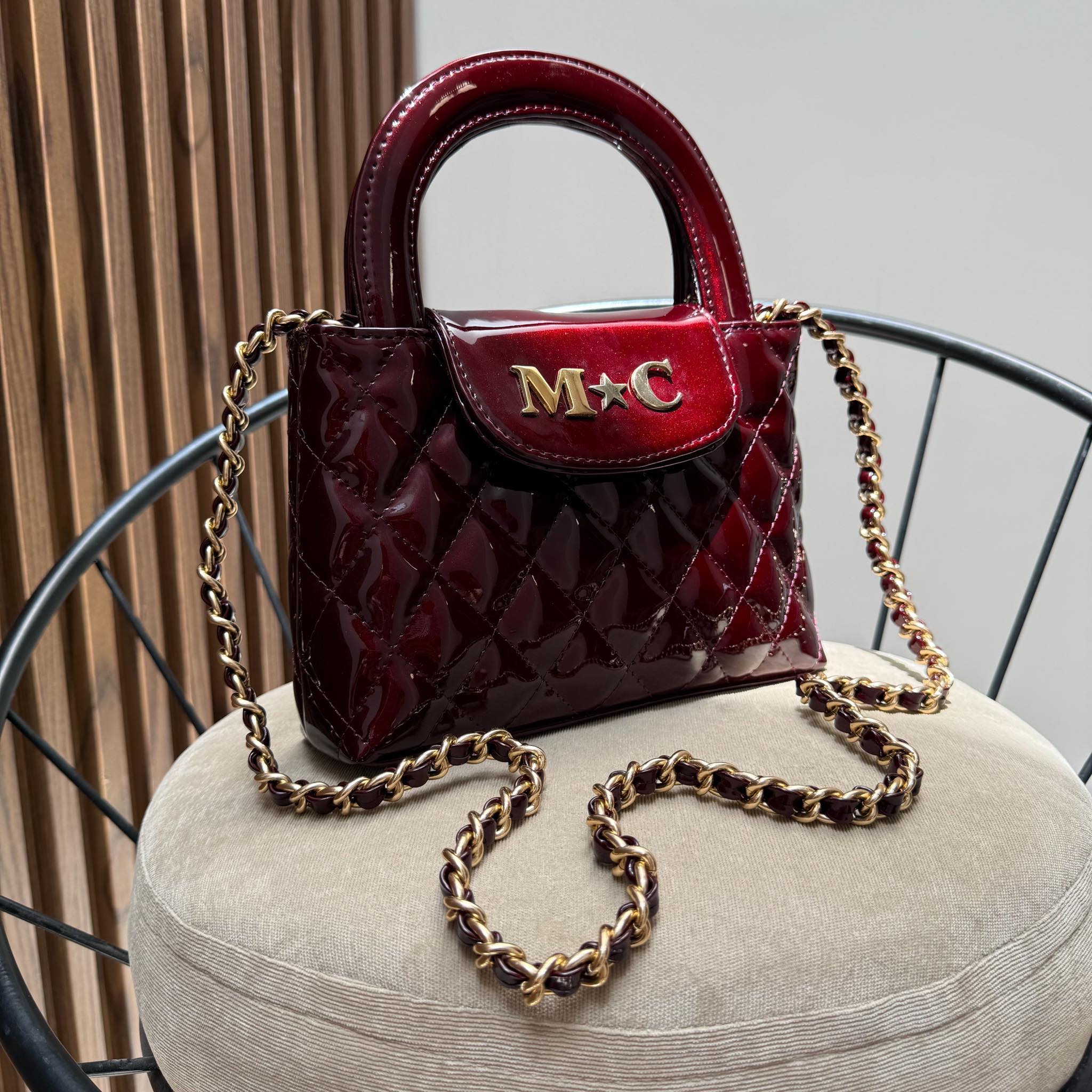 Kelly Nano Shiny Burgundy – Herrajes Oro