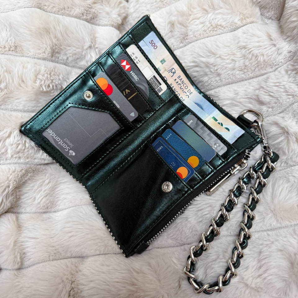 Helios Wrap Holder Charol Pitón Burgundy Shiny