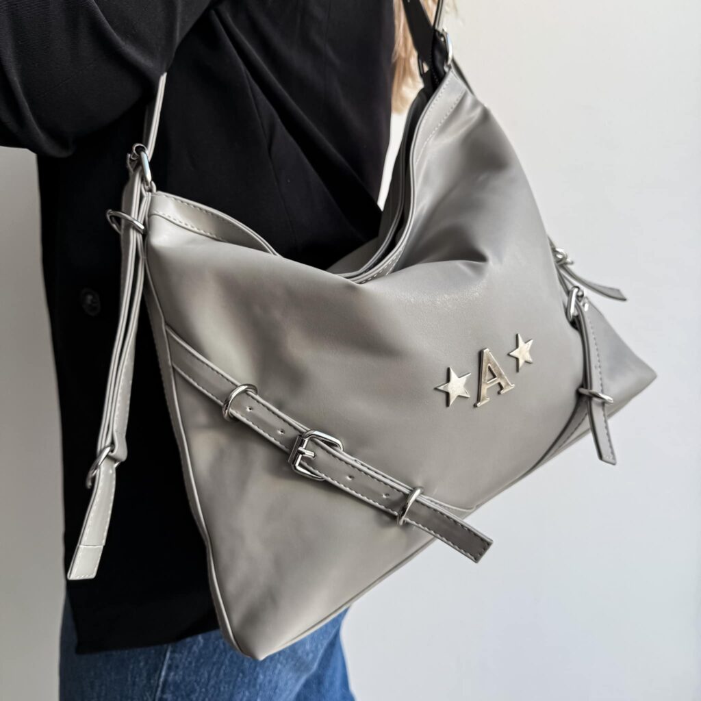 serena Luxe Cemento Herrajes Plata