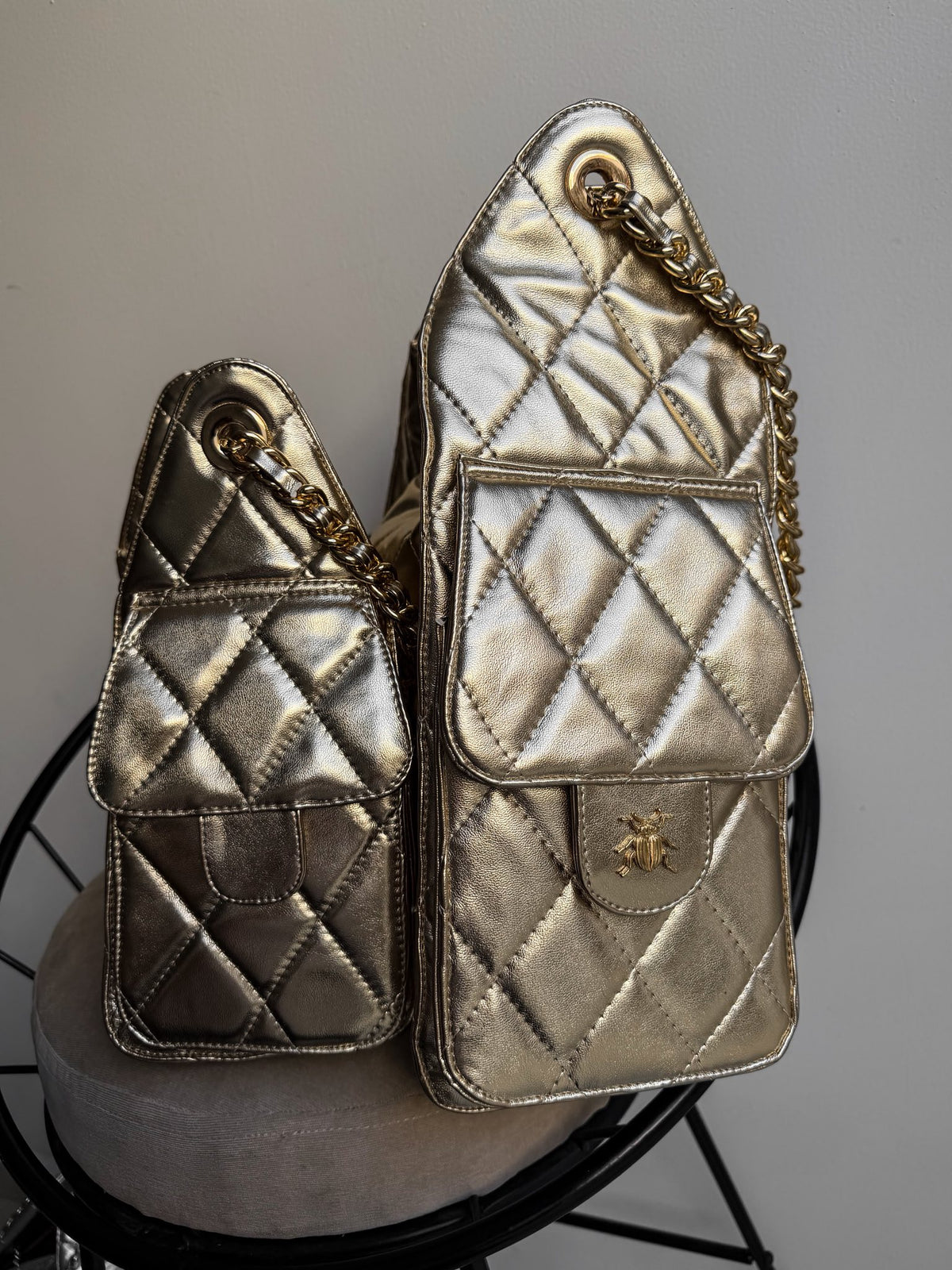 coco 25 Small Velvet Arena Herraje Plata