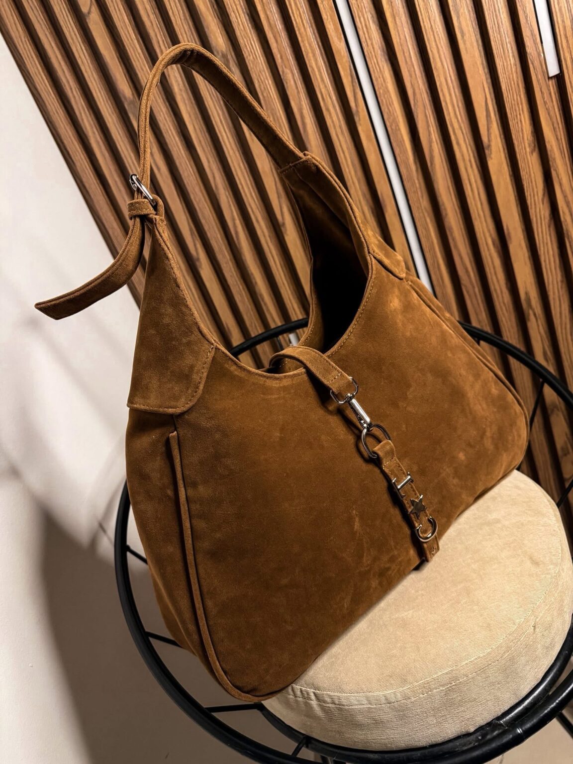 Trianni Velvet Camel + Herraje Plata