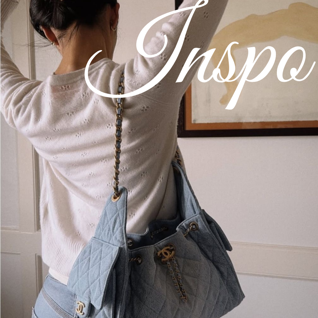 Soho 25 Small denim Herraje oro