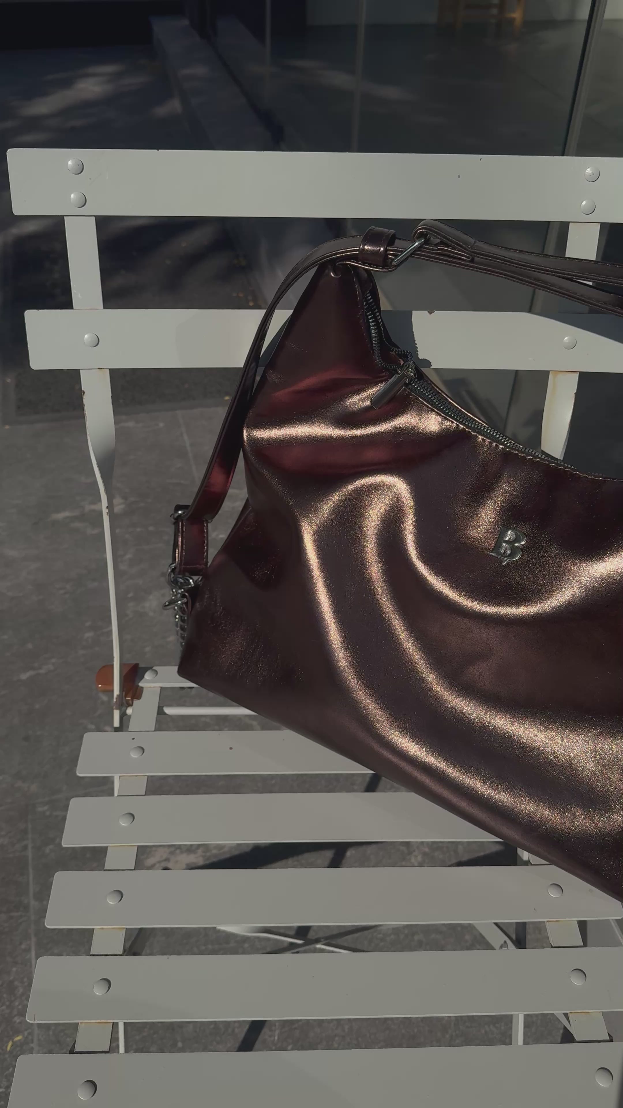 Bolsa-Mochila 2 en 1 Moka Metálico